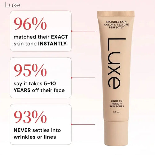 Luxe | Base de maquillaje que cambia de color en tonos más oscuros