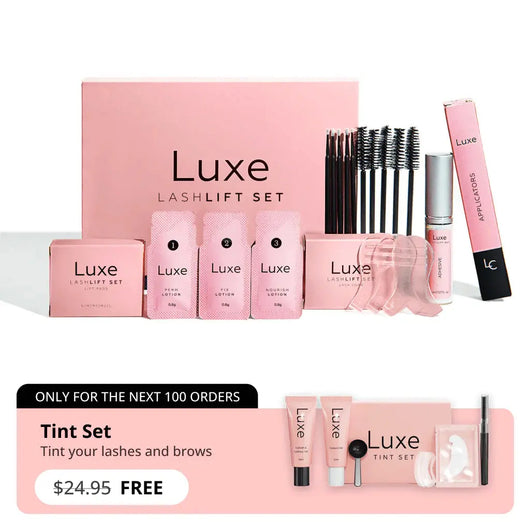 Luxe Lash Lift Kit + Free Eyebrow and Eyelash Tint Luxe Cosmetics US