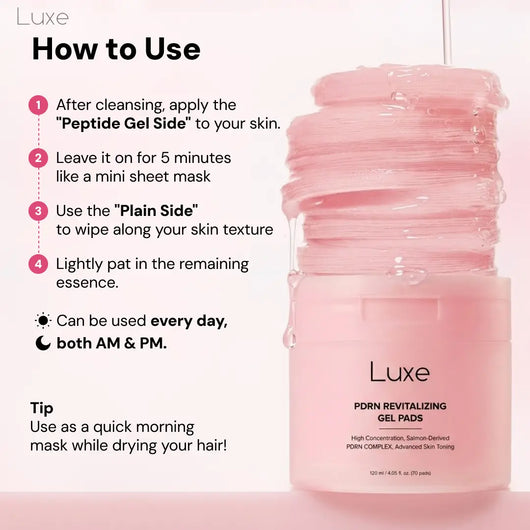 Luxe | PDRN Toner Pads Luxe Cosmetics US