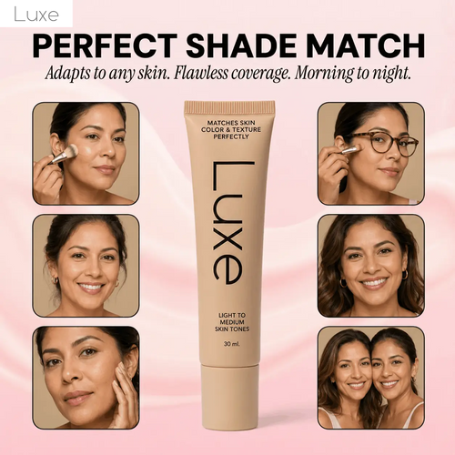 Luxe | Base de maquillaje que cambia de color en tonos más oscuros